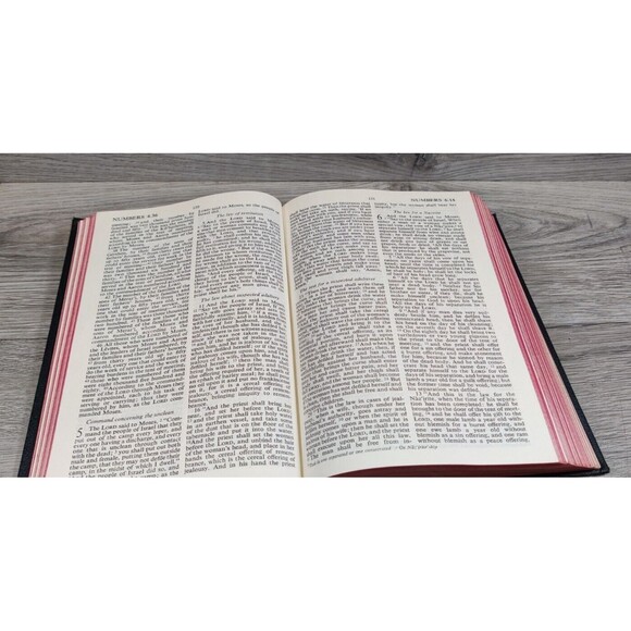 Vintage HOLY BIBLE REVISED STANDARD VERSION 1952 Black Church Pew Bible - Picture 7 of 12